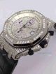 Knockoff Audemars Piguet Watch Silver Case Over The Sky Star Black Leather  (5)_th.jpg